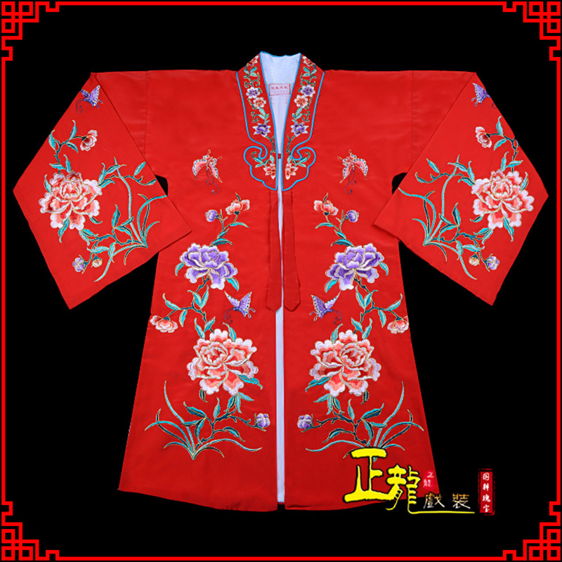晋安青衣花旦戏服 好绉小叶牡丹女披