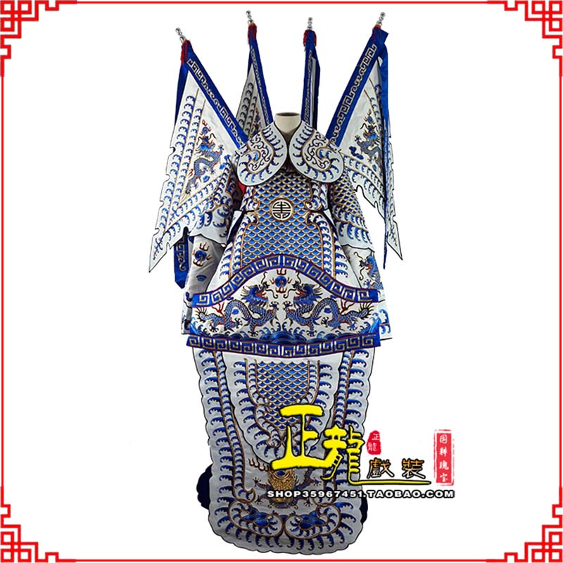 晋安武生武将大靠祥龙勾金